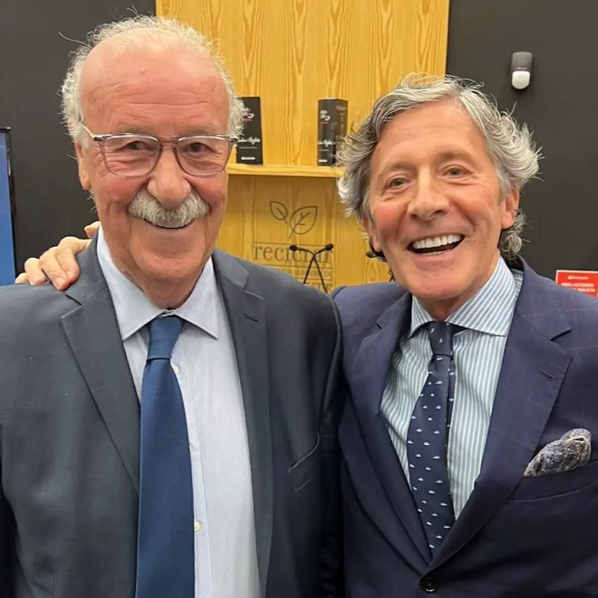 Jesús Álvarez con Vicente del Bosque.