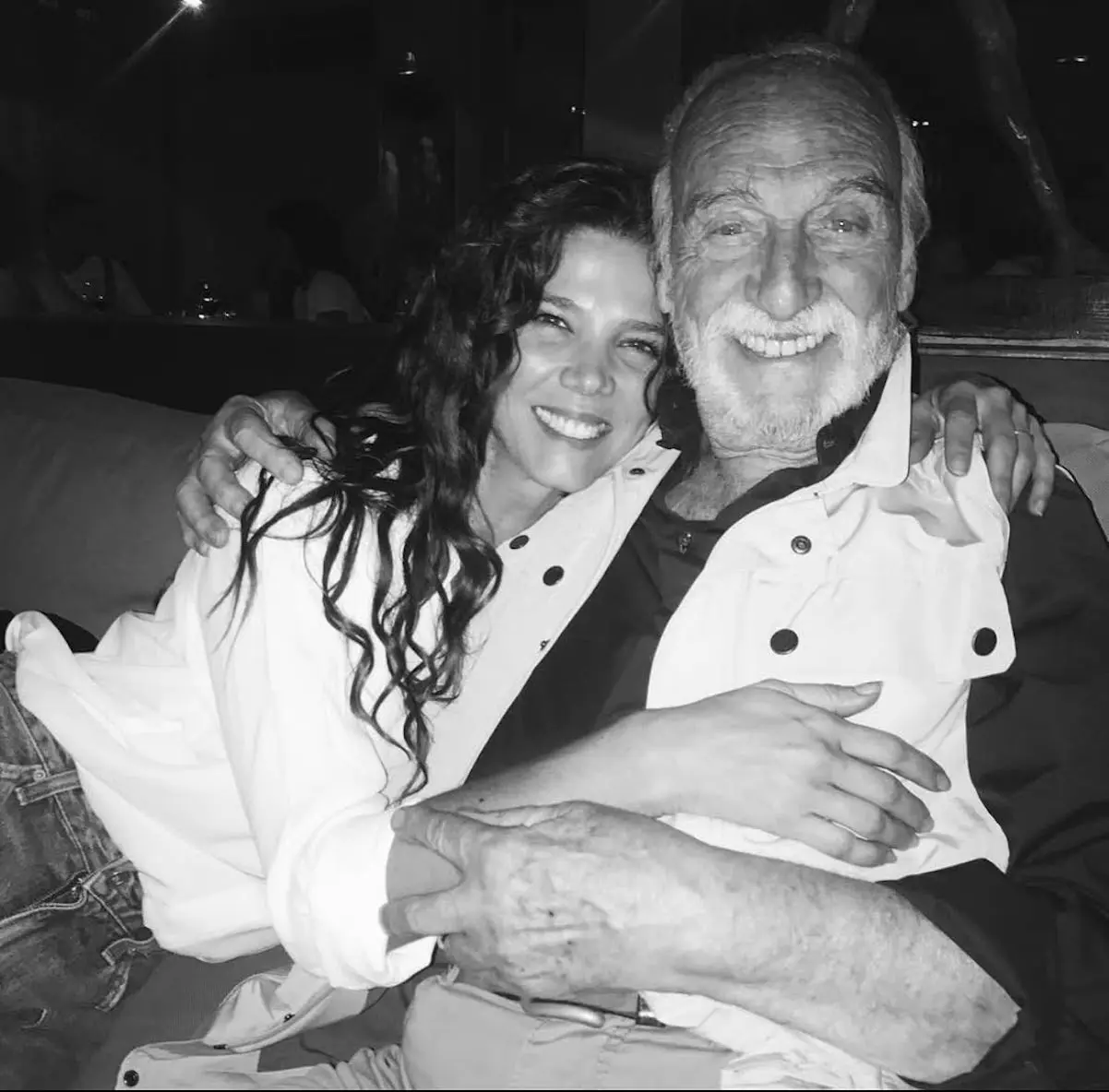 Juana Acosta con su exsuegro, Héctor Alterio.