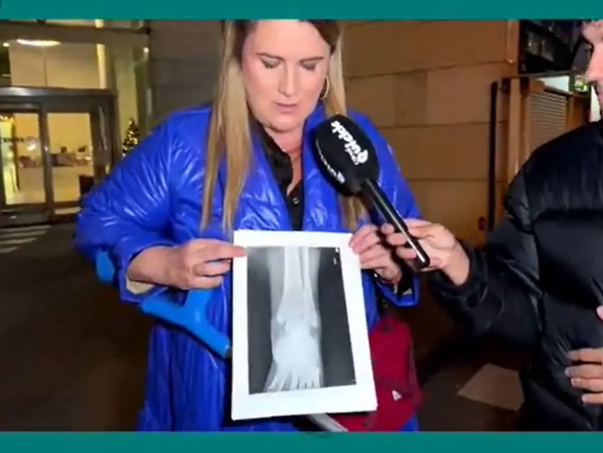 Carlota Corredera caída