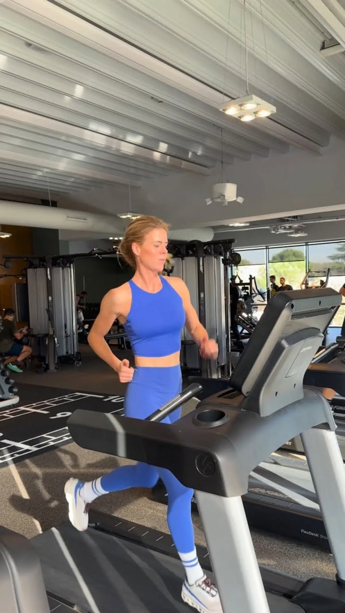 Amelia Bono haciendo deporte.