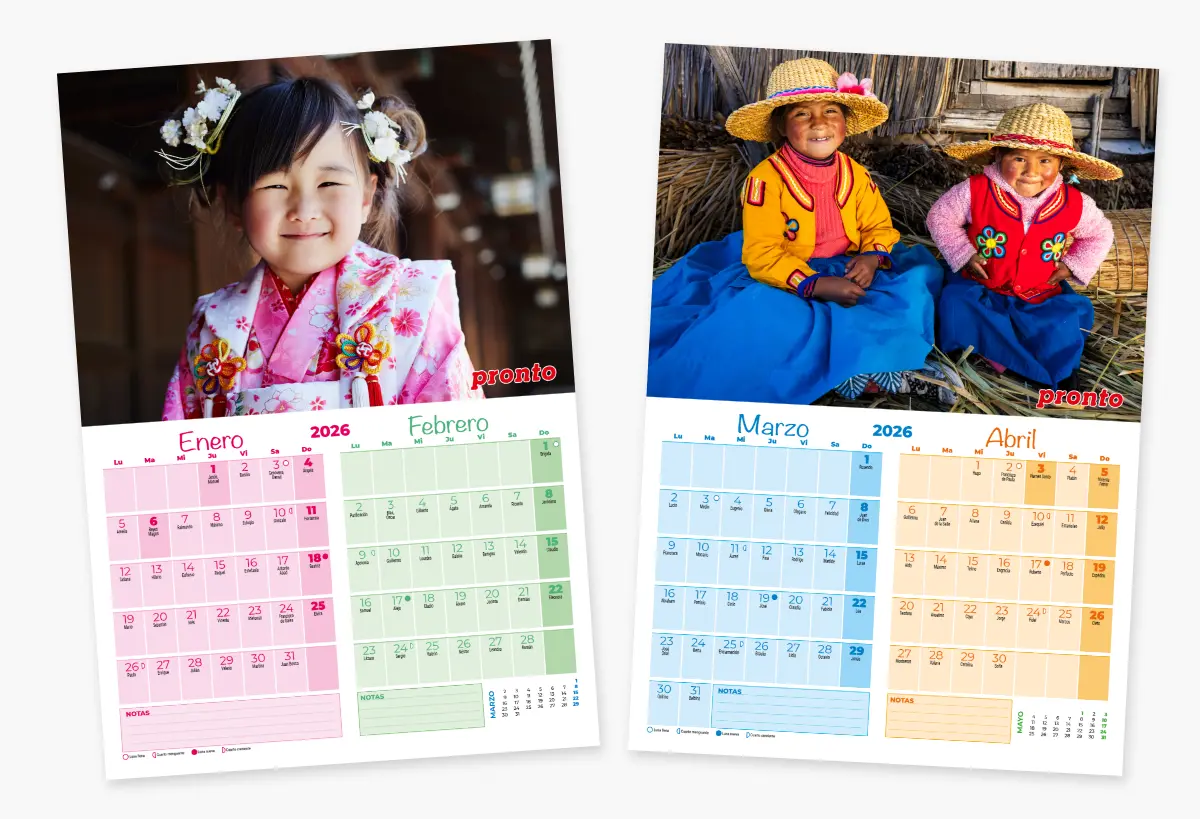 Pronto Calendario 2026