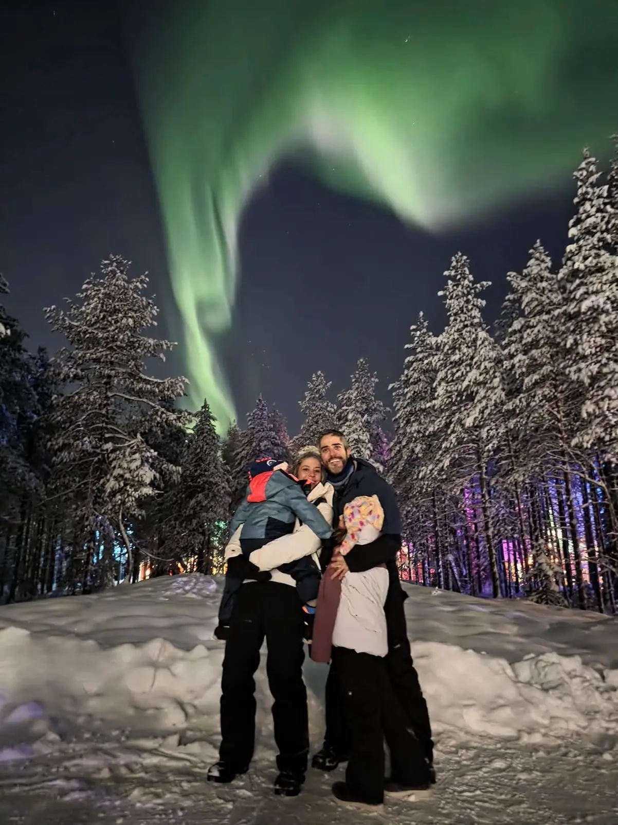 Roberto Leal y familia Viaje a Laponia