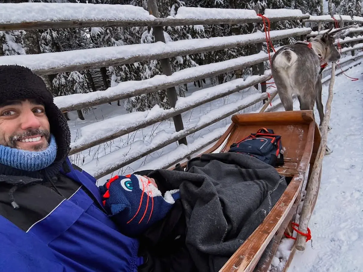 Roberto Leal y familia Viaje a Laponia