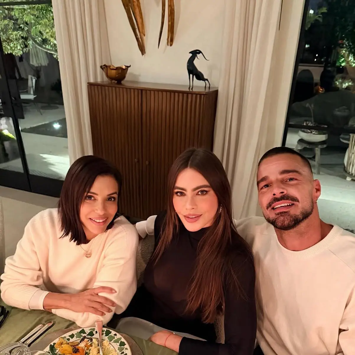 Sofía Vergara con Ricky Martin.