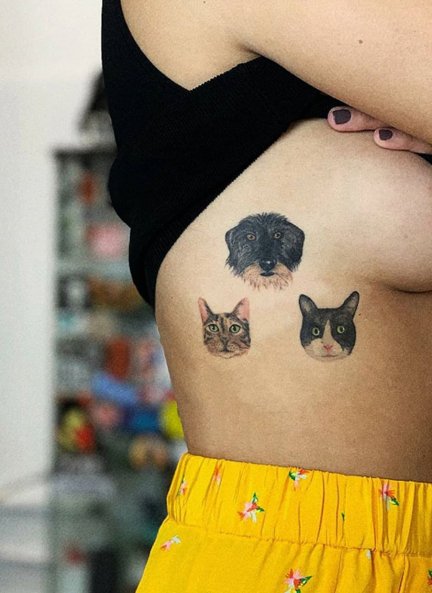 Blanca Suarez tattoo mascotas