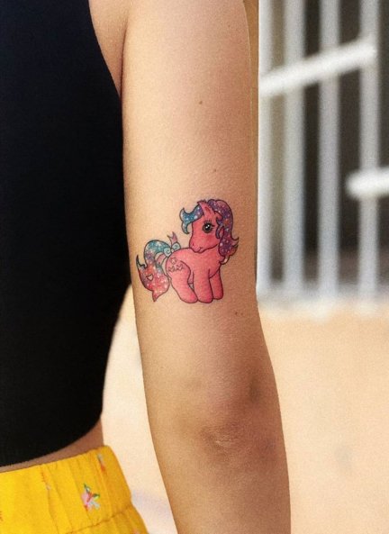 Blanca Suarez tattoo my little pony