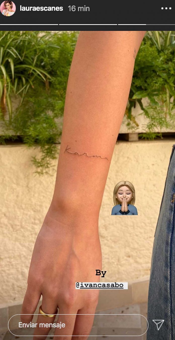laura escanes tatuaje brazo