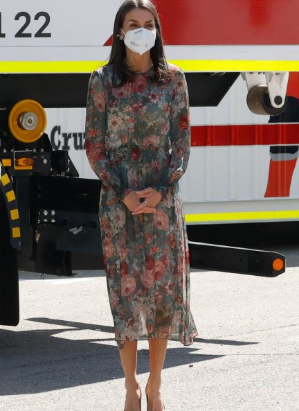 Reina Letizia vestido floral Zara
